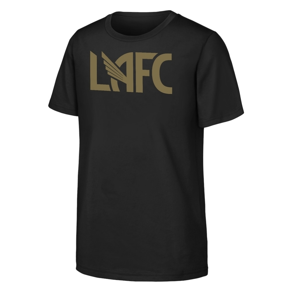 LA FC  Black Graphic Logo T-Shirt Size M 100% Cotton